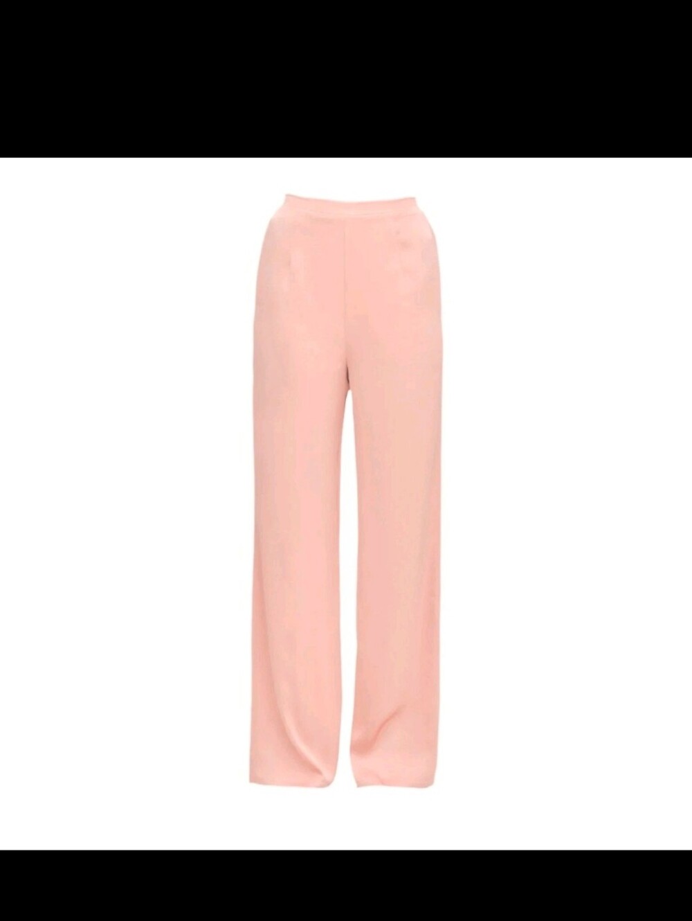 Andrea Iyamah Pants Uchi Peach Wide Leg Satin High Waist Trousers S US 6 New